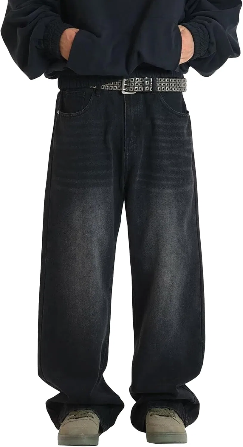 Джинсы прямые, классические, Men's, Black generic