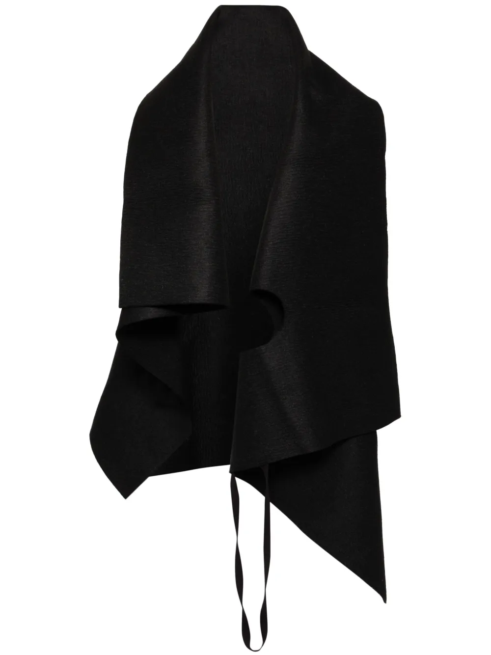 

Шерстяной кейп Boris Bidjan Saberi, черный