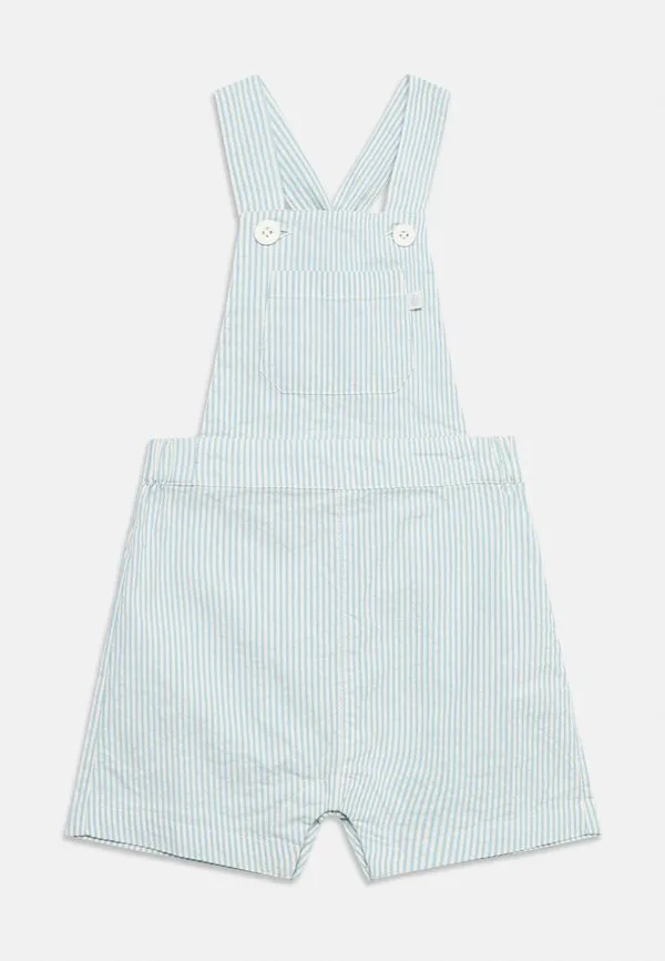 Комбинезон salopette courte dungarees Petit Bateau, Marshmallow/Flo — фото 3