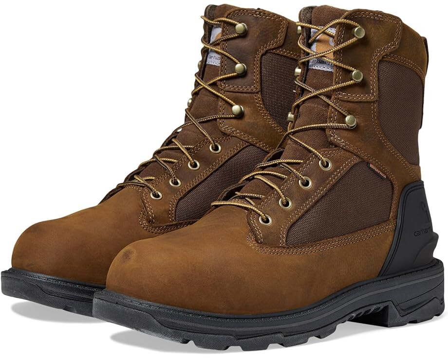 

Ботинки Carhartt Ironwood Waterproof 8" Alloy Toe Work, цвет Bison Brown Oil Tan