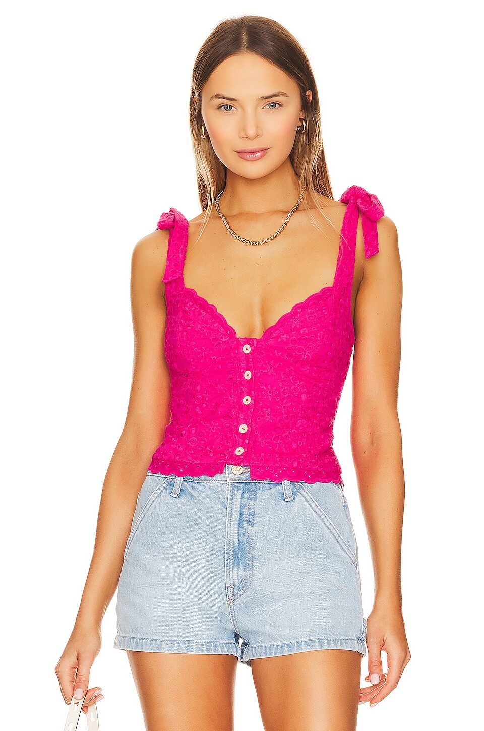 

Топ MAJORELLE Angie Bustier, цвет Bougainvillea Pink