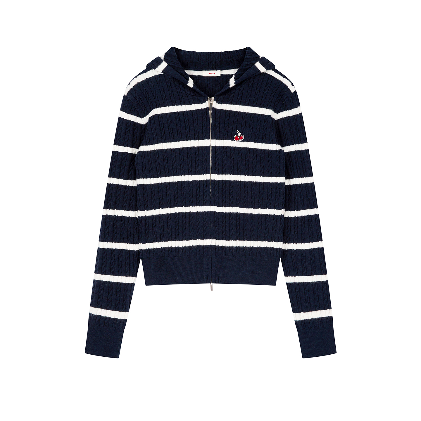 

Трикотаж Women's Moderate Kirsh, темно-синий белый stripes