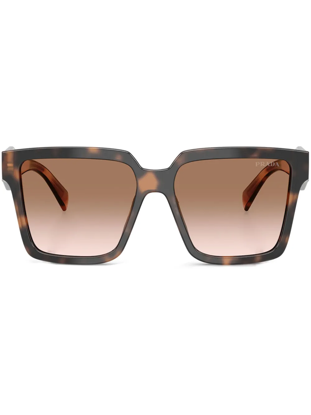 

Солнцезащитные очки в квадратной оправе Prada Eyewear, коричневый
