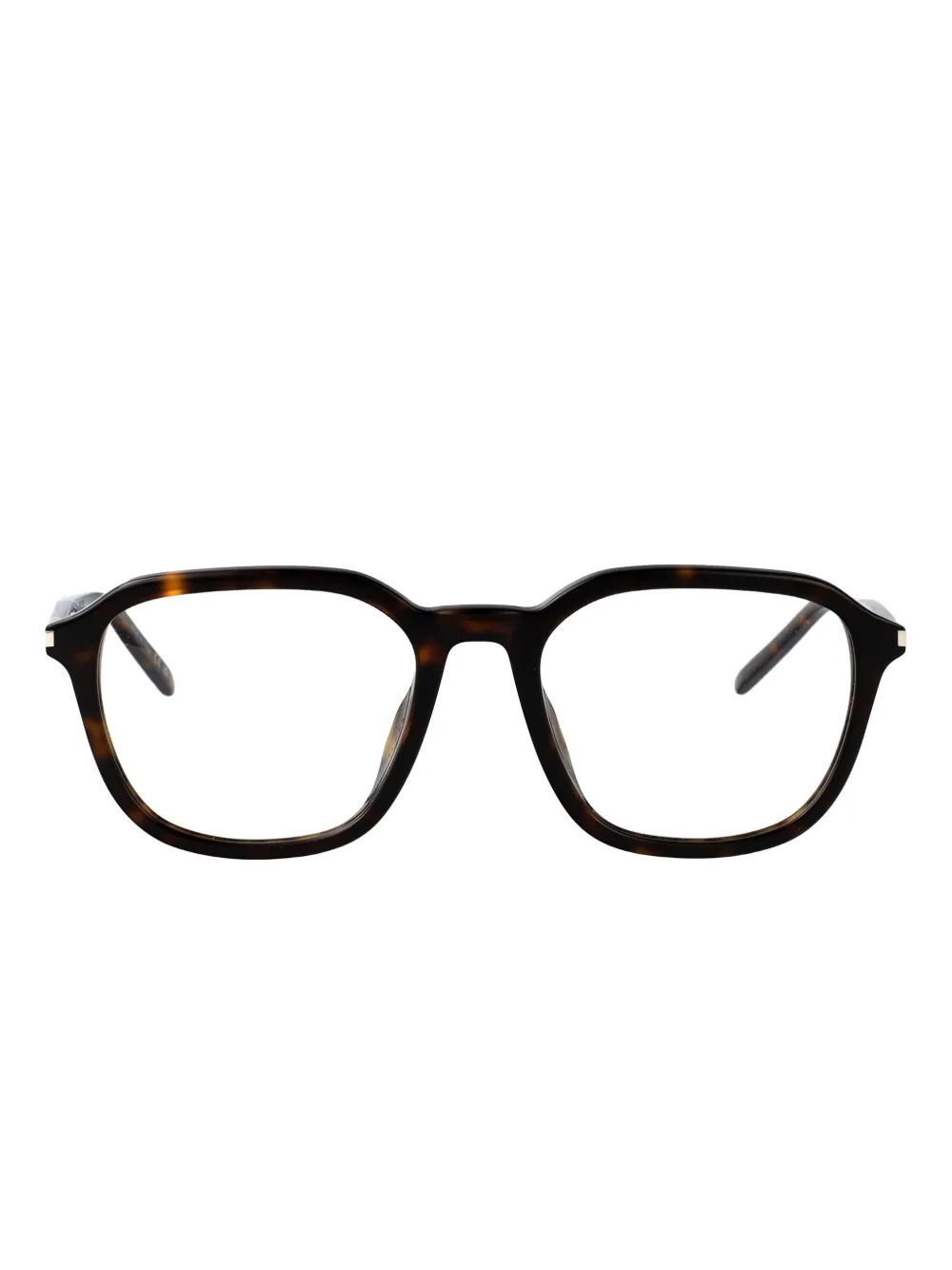 

Очки в оправе черепаховой расцветки Saint Laurent Eyewear, коричневый