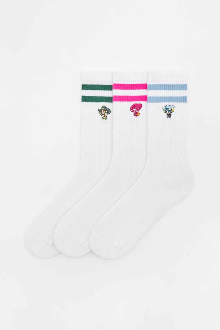 

Упаковка из 3 пар носков las supernenas Pull And Bear, белый