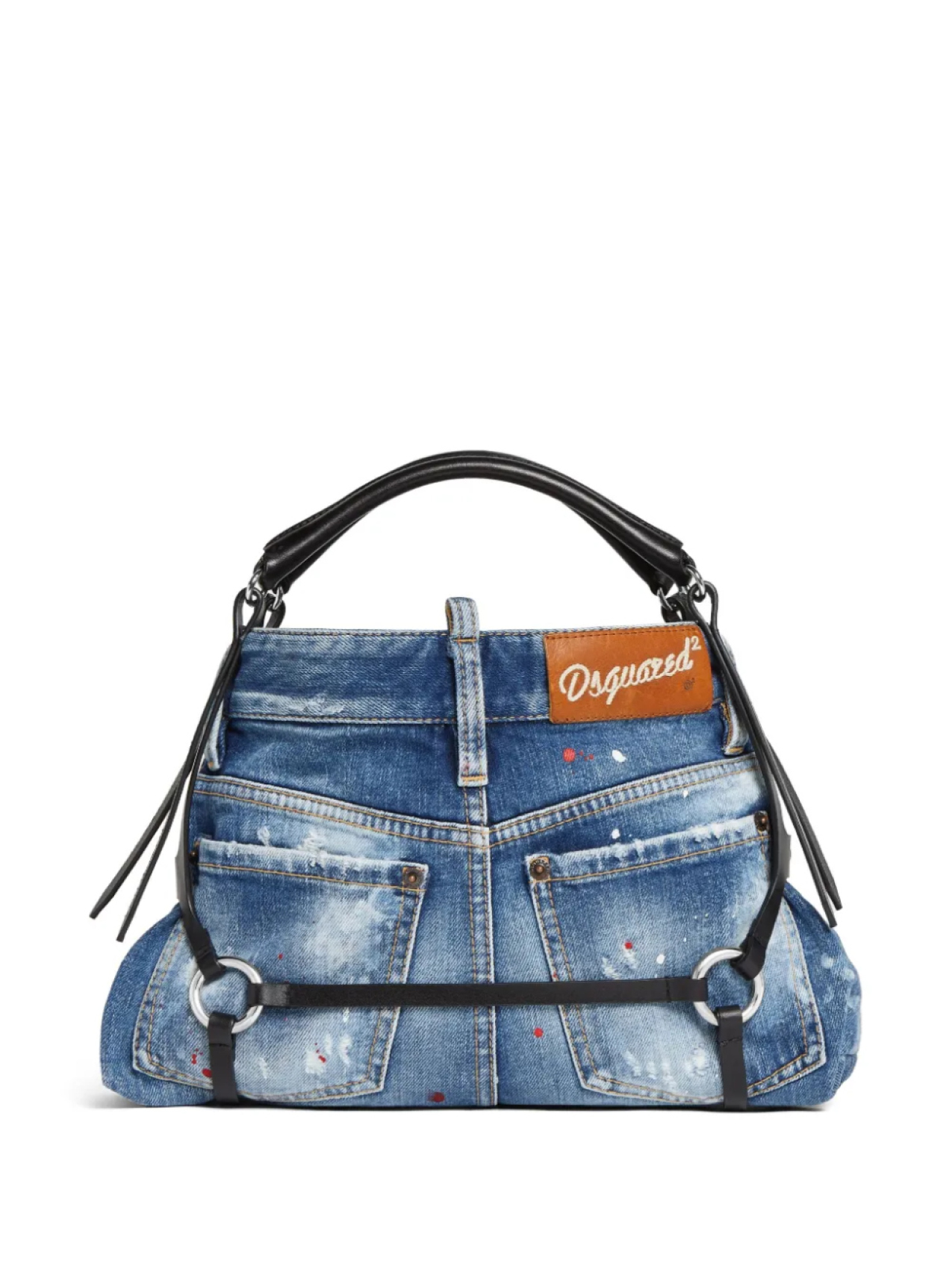 

DSQUARED2 джинсовая сумка-тоут, синий