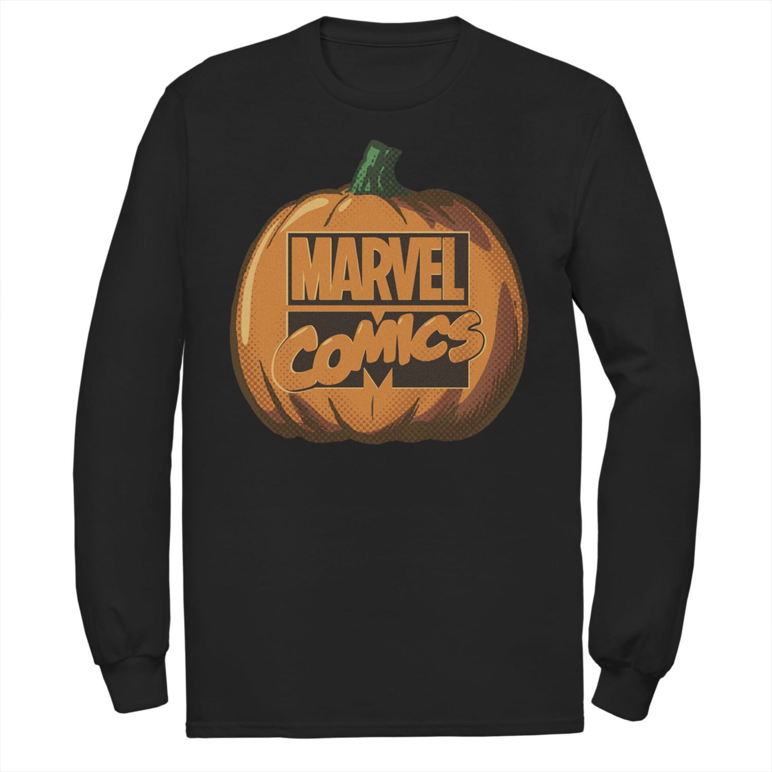 

Мужской флисовый пуловер с логотипом Comics Halloween и тыквой Marvel