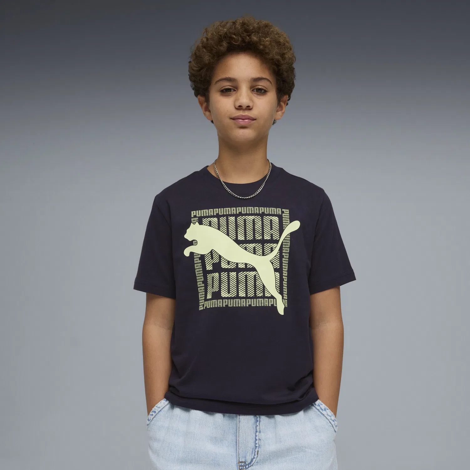 Футболка Puma, Navy — фото 3