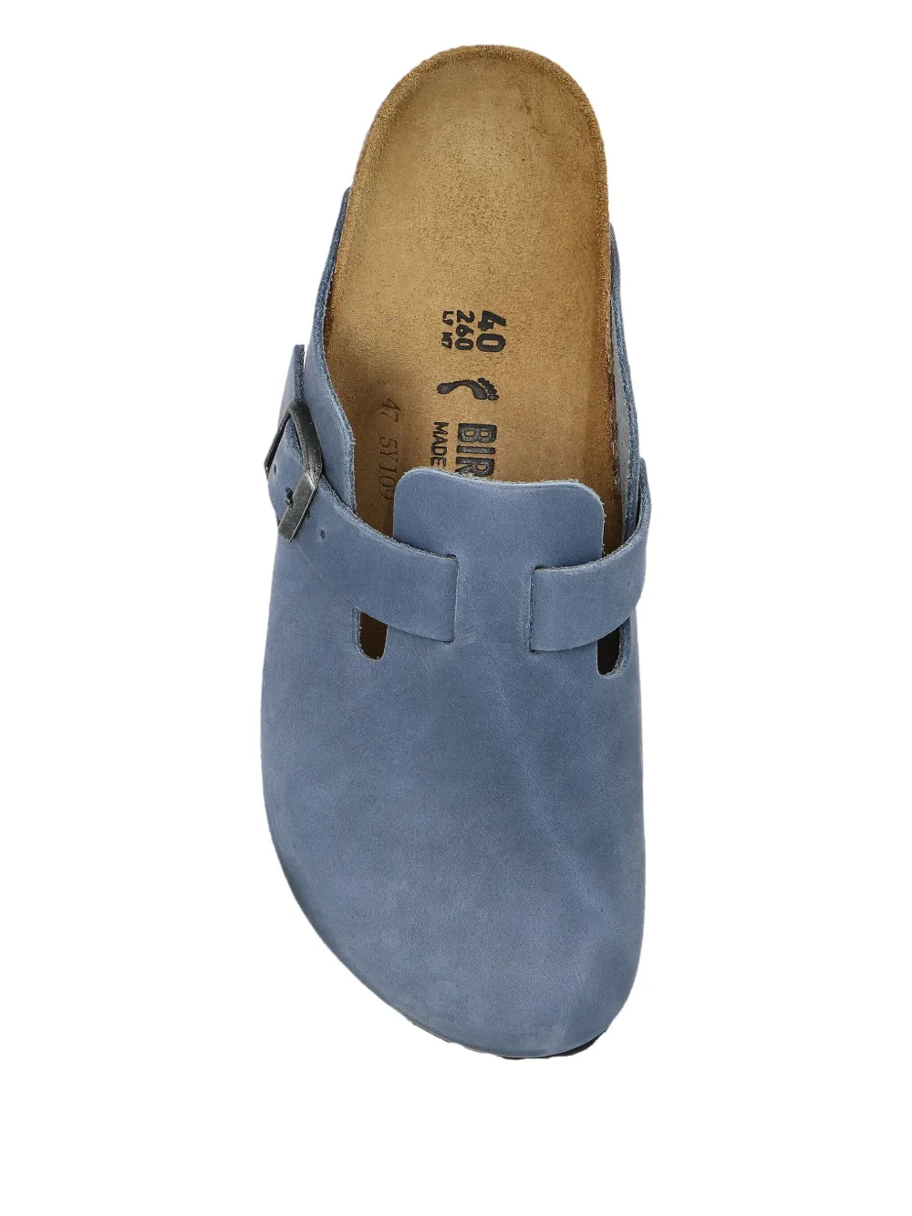 Кожаные сандалии с пряжкой BIRKENSTOCK, синий — фото 3