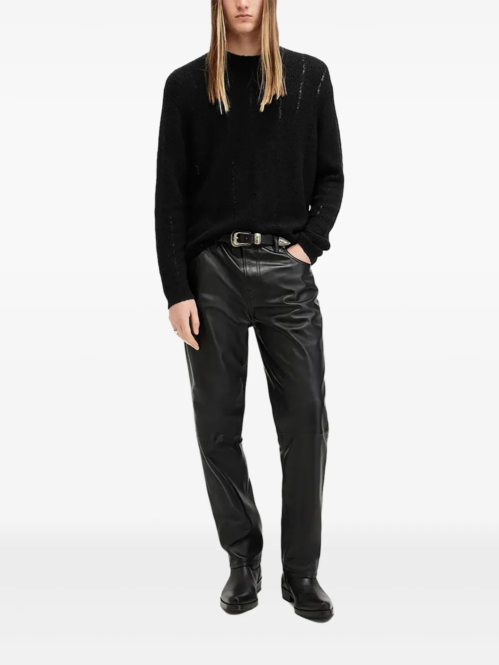 

Фактурный свитер Hadwin AllSaints, черный