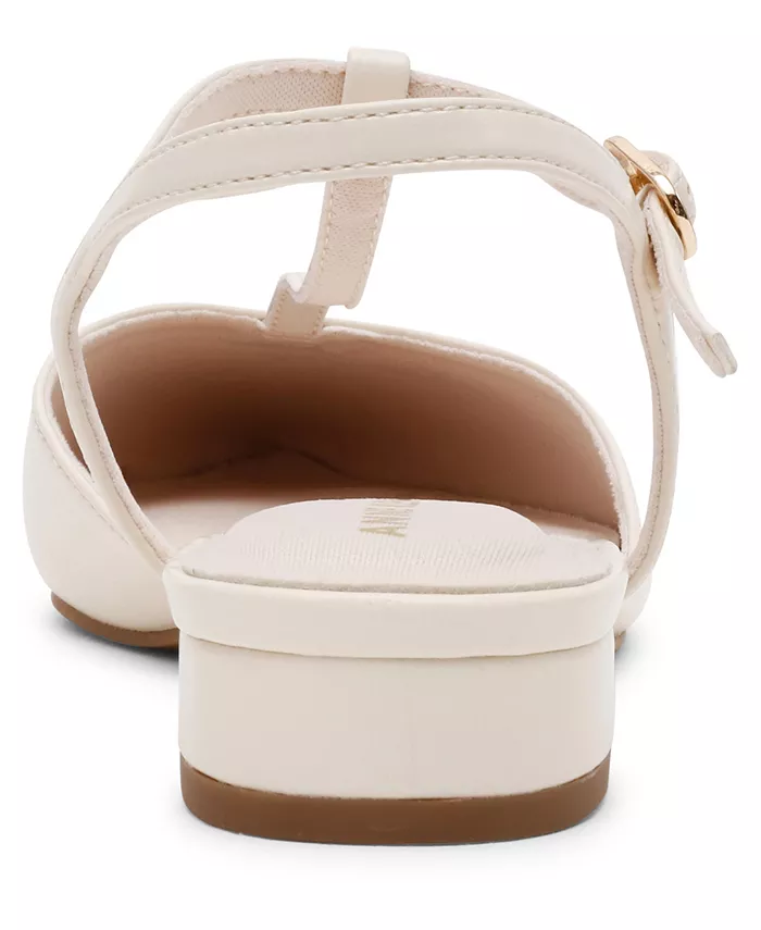 Женские балетки Emily с Т-образным ремешком и открытой пяткой Anne Klein, слоновая кость/кремовый — фото 3