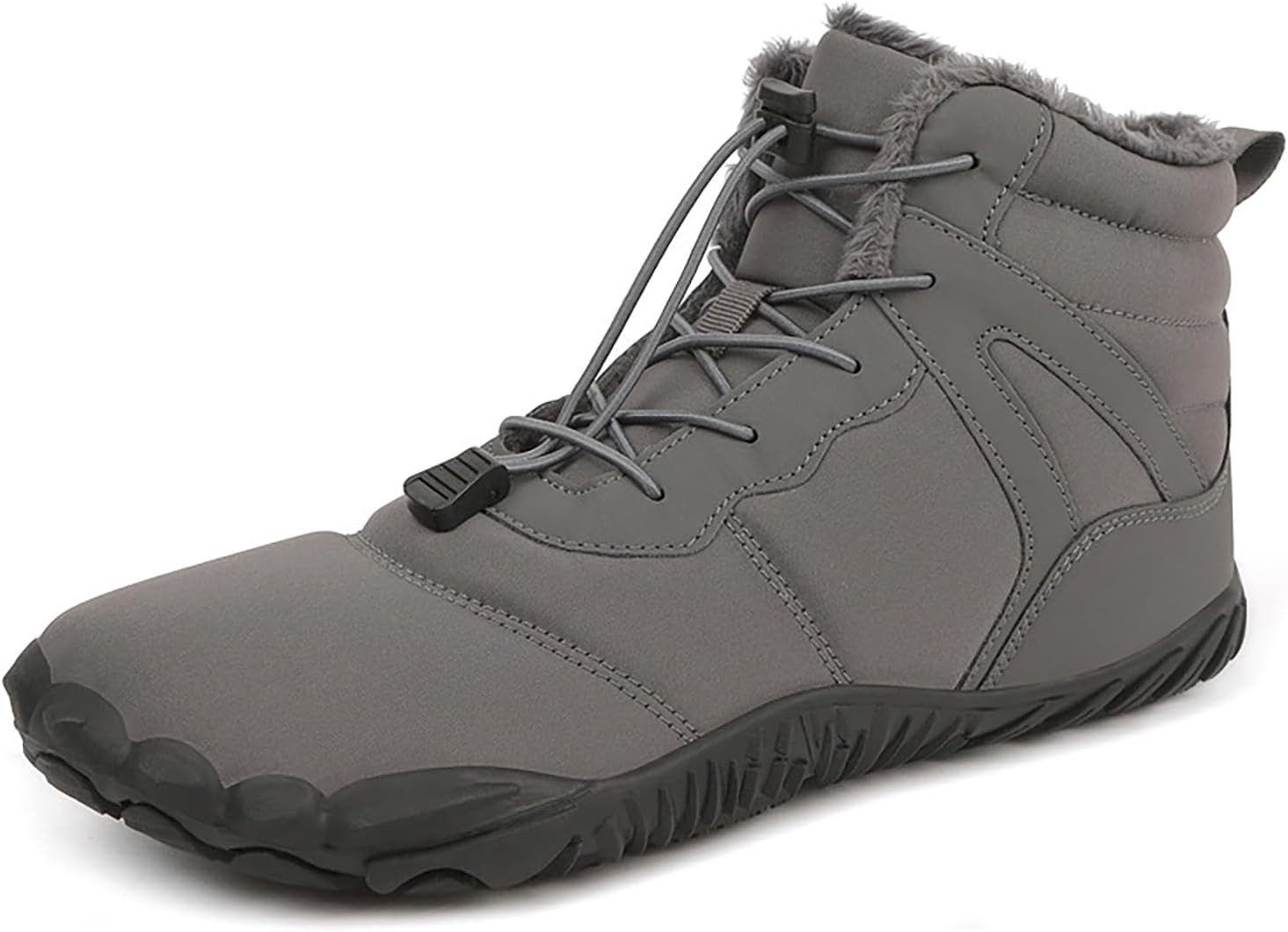 

Зимняя обувь для походов для женщин и мужчин, водонепроницаемые босоножки с широкой носочной частью, ботинки для ходьбы, теплые кроссовки Generic, серый