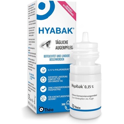 

Увлажняющий и смазывающий раствор Thea без консервантов 10 мл Hyabak