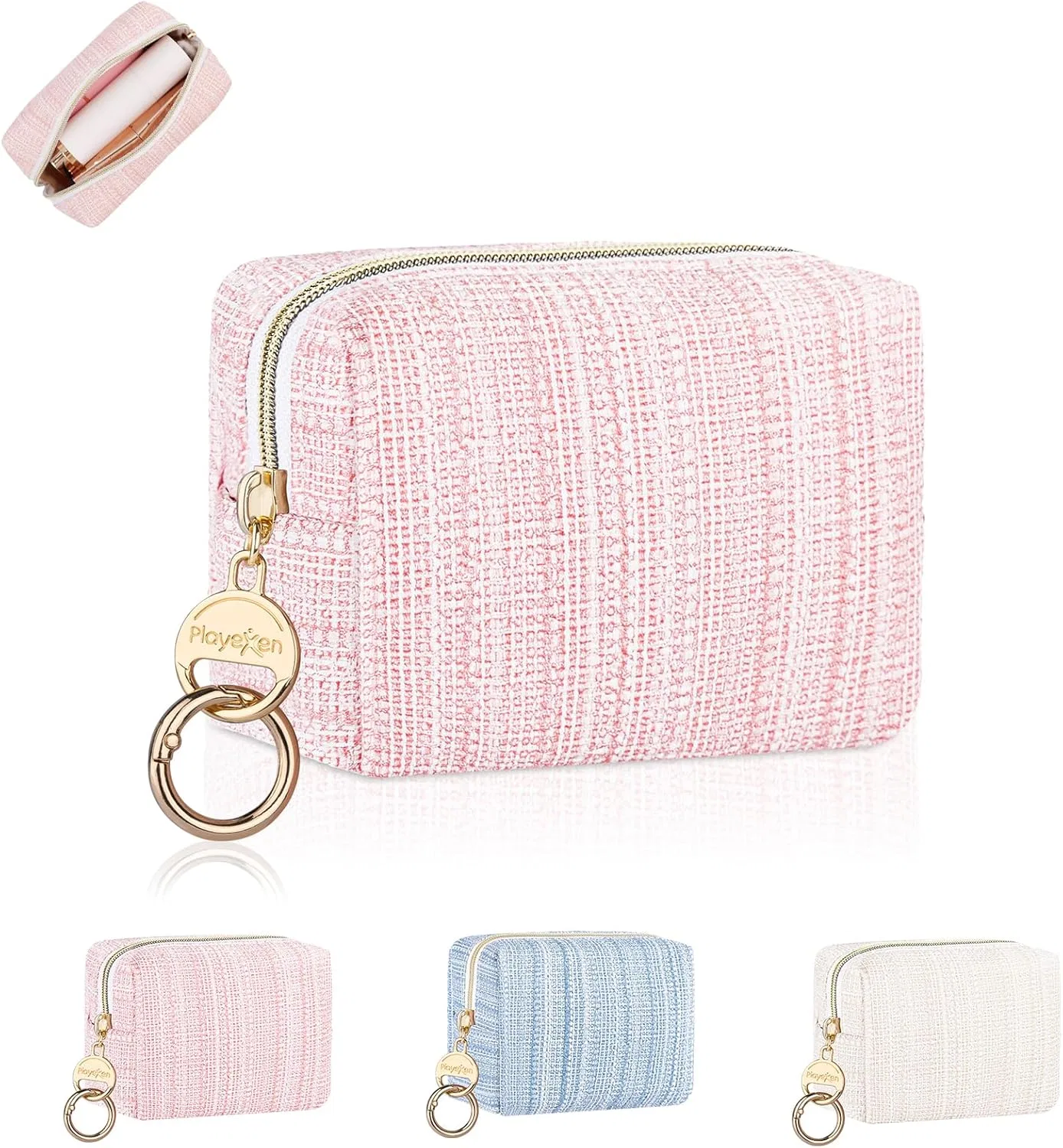 Женская мини-косметичка из искусственной кожи с блестками Playexen, Aa-Lip Bag-Pink