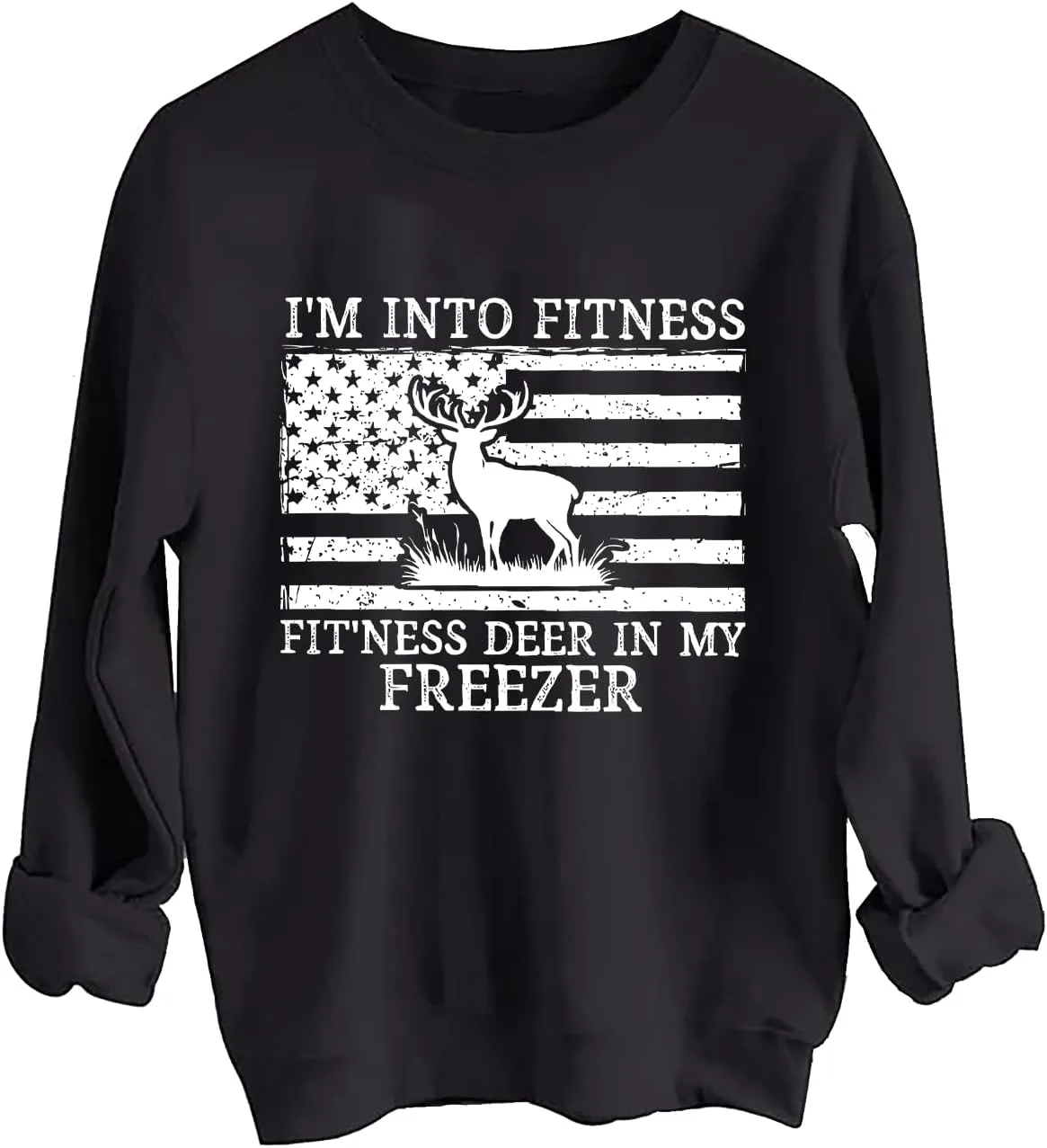 

Толстовка I'm Into Fitness с принтом оленя SESMIM