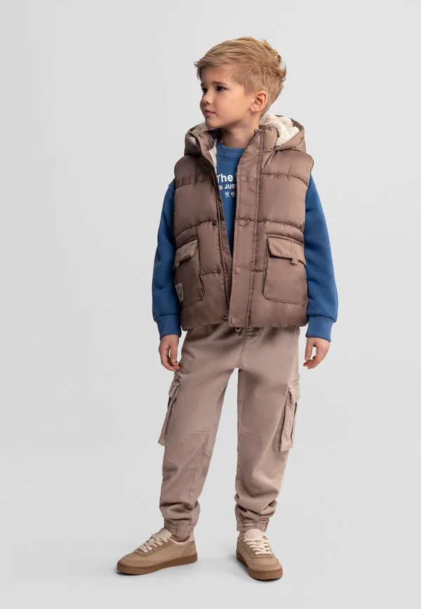 Полный жилет из искусственного меха Minoti, Beige