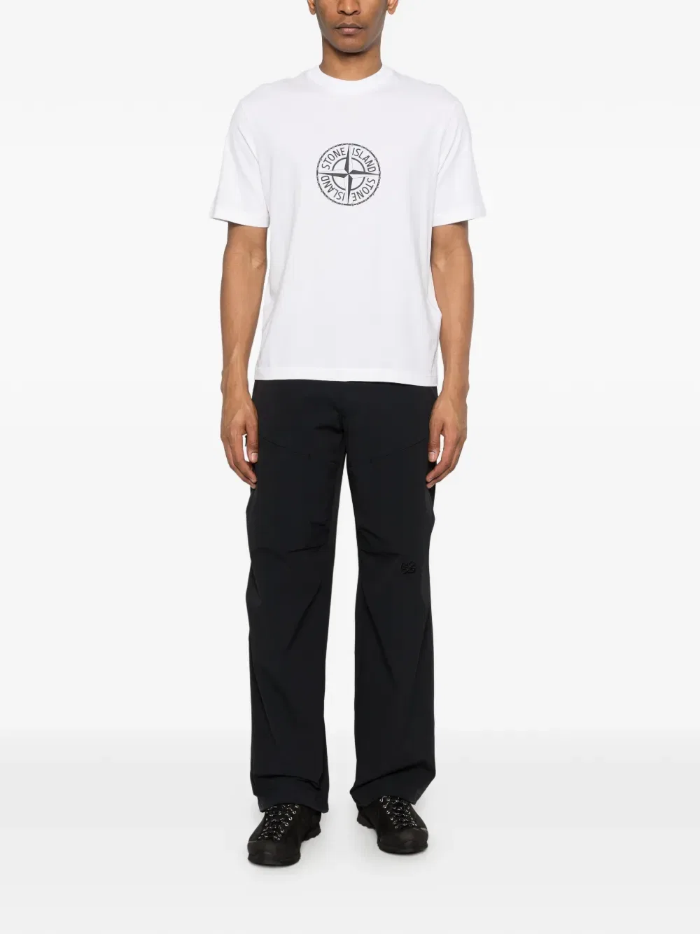 Футболка из органического хлопка Stone Island, белый — фото 2