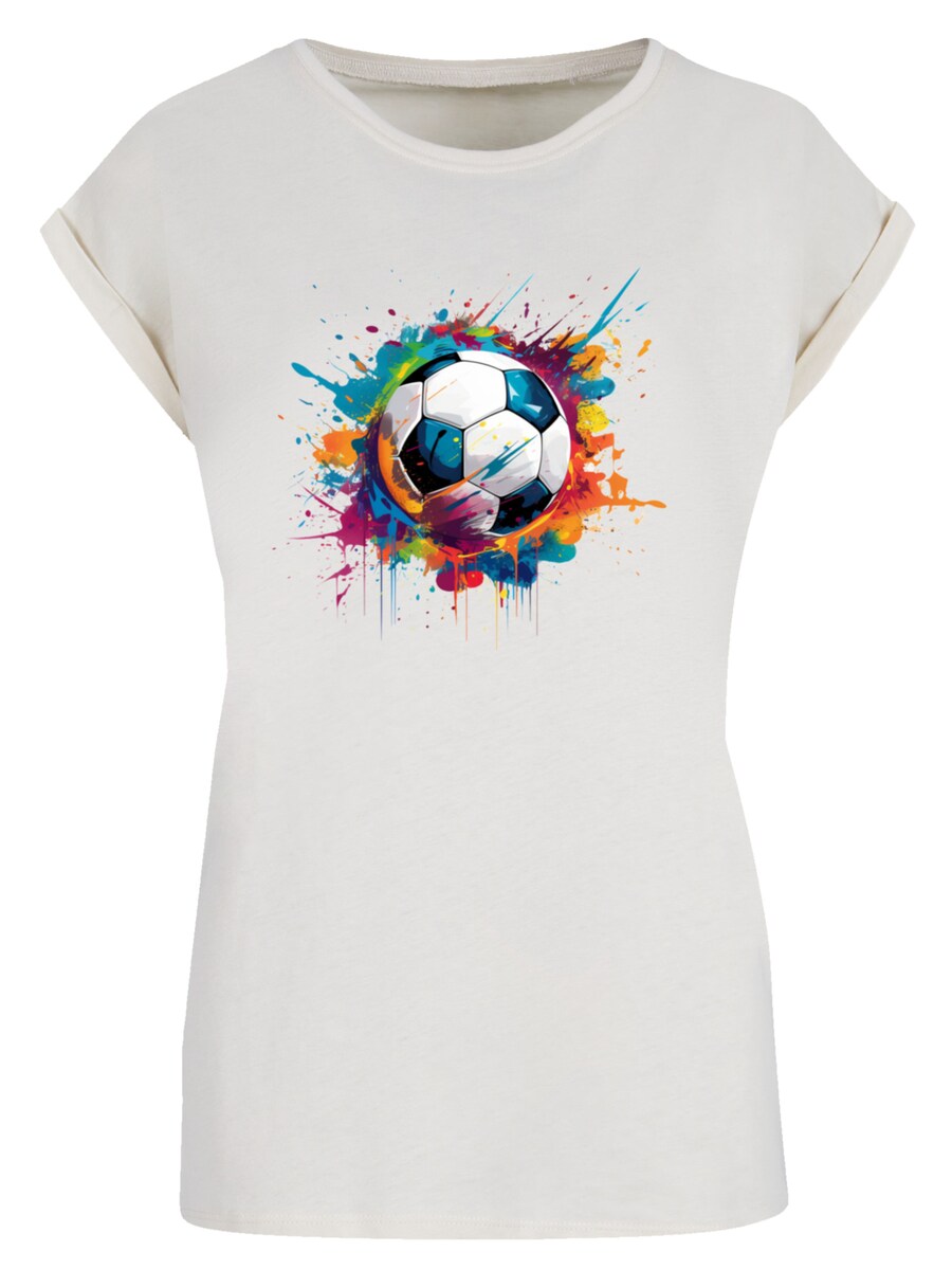 

Рубашка F4NT4STIC Bunte Fußball Grafik, белый