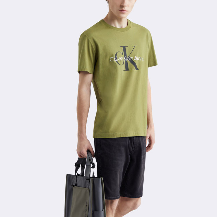 Футболка мужская темно-можжевелового цвета Calvin Klein, цвет Dark juniper color — фото 2