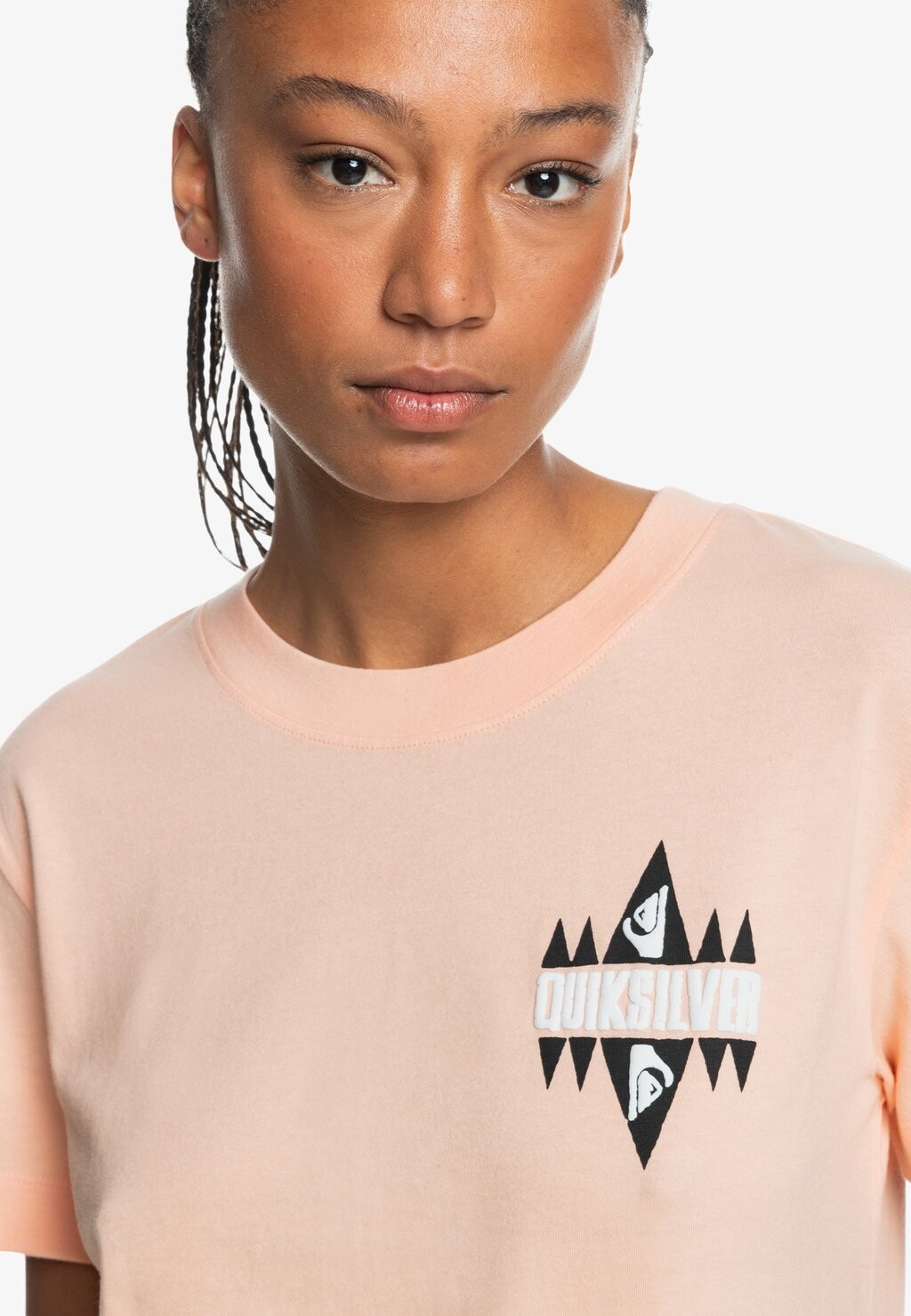 

Принт на футболке UNI SCREEN Quiksilver, розовый