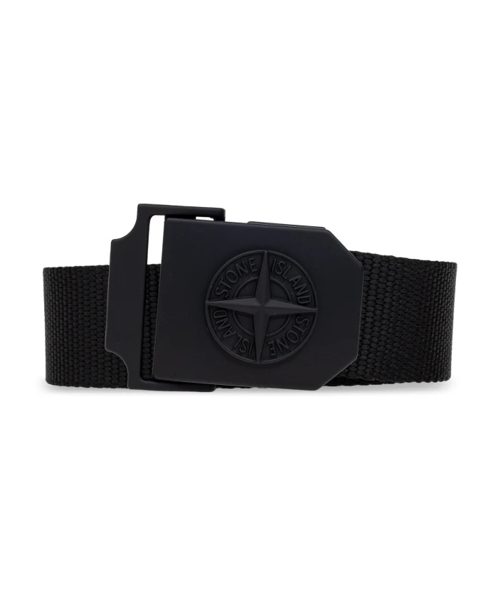 

Ремень с логотипом Stone Island, черный