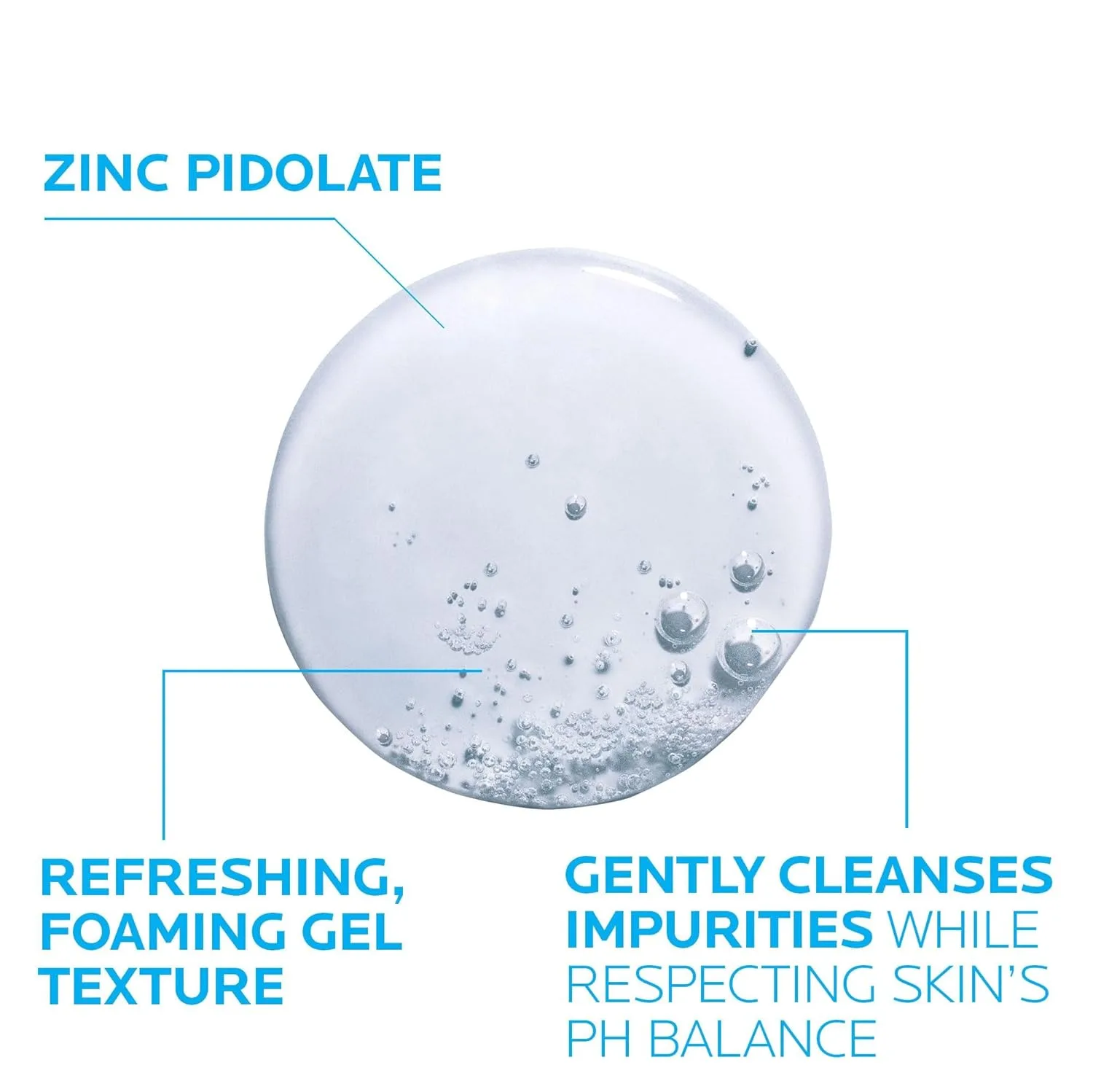 La Roche-Posay Effaclar Purifying Foaming Gel Cleanser для жирной кожи, с цинком пидолатом против излишков жира и блеска, без спирта и масел, тестировано на чувствительной коже, набор 2 шт 400 мл (2 шт.) — фото 4
