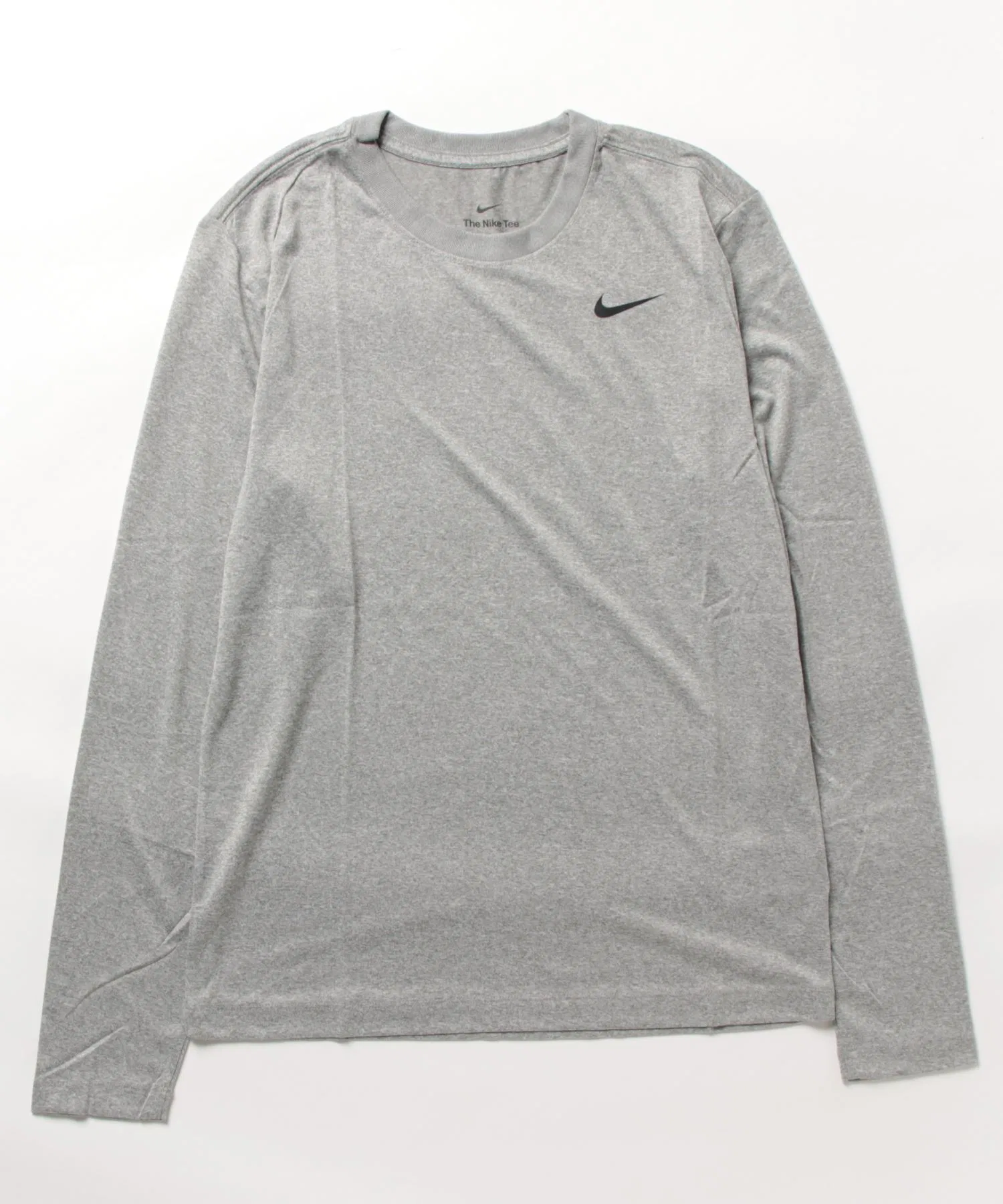 Мужская спортивная футболка NIKE Dri-FIT с логотипом серая