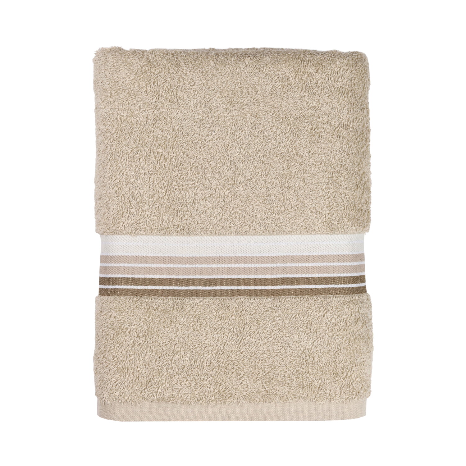 

Полотенце банное Mainstays Ombre Stripe, бежевый