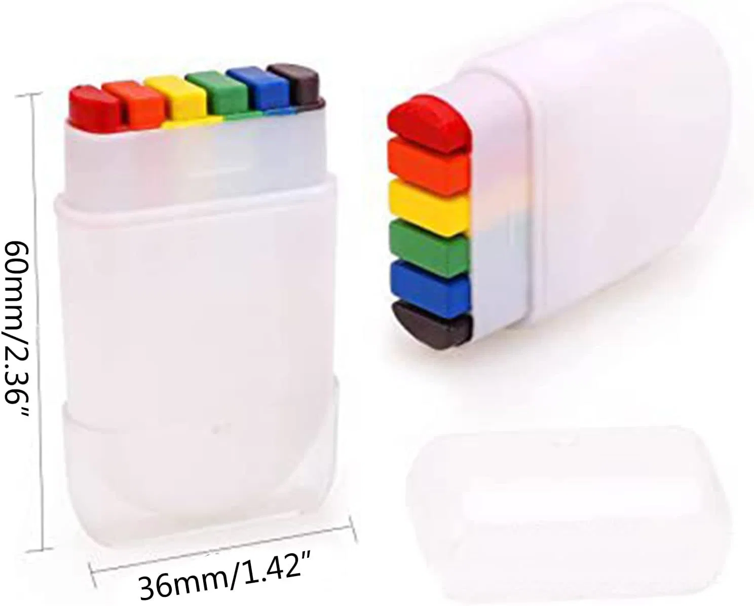 Грим для лица Rainbow Face Paint Stick DOUDES, 1 шт, 60x36 мм — фото 3