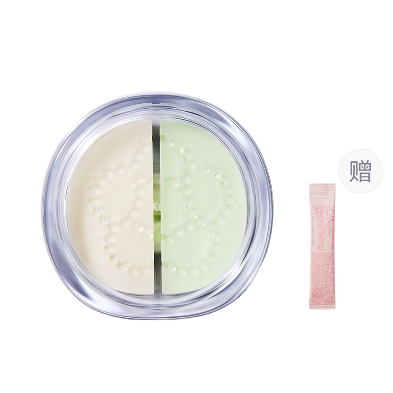 

Двухцветная рассыпчатая пудра для стойкого макияжа с матовым эффектом и выравниванием пор 10г Judydoll