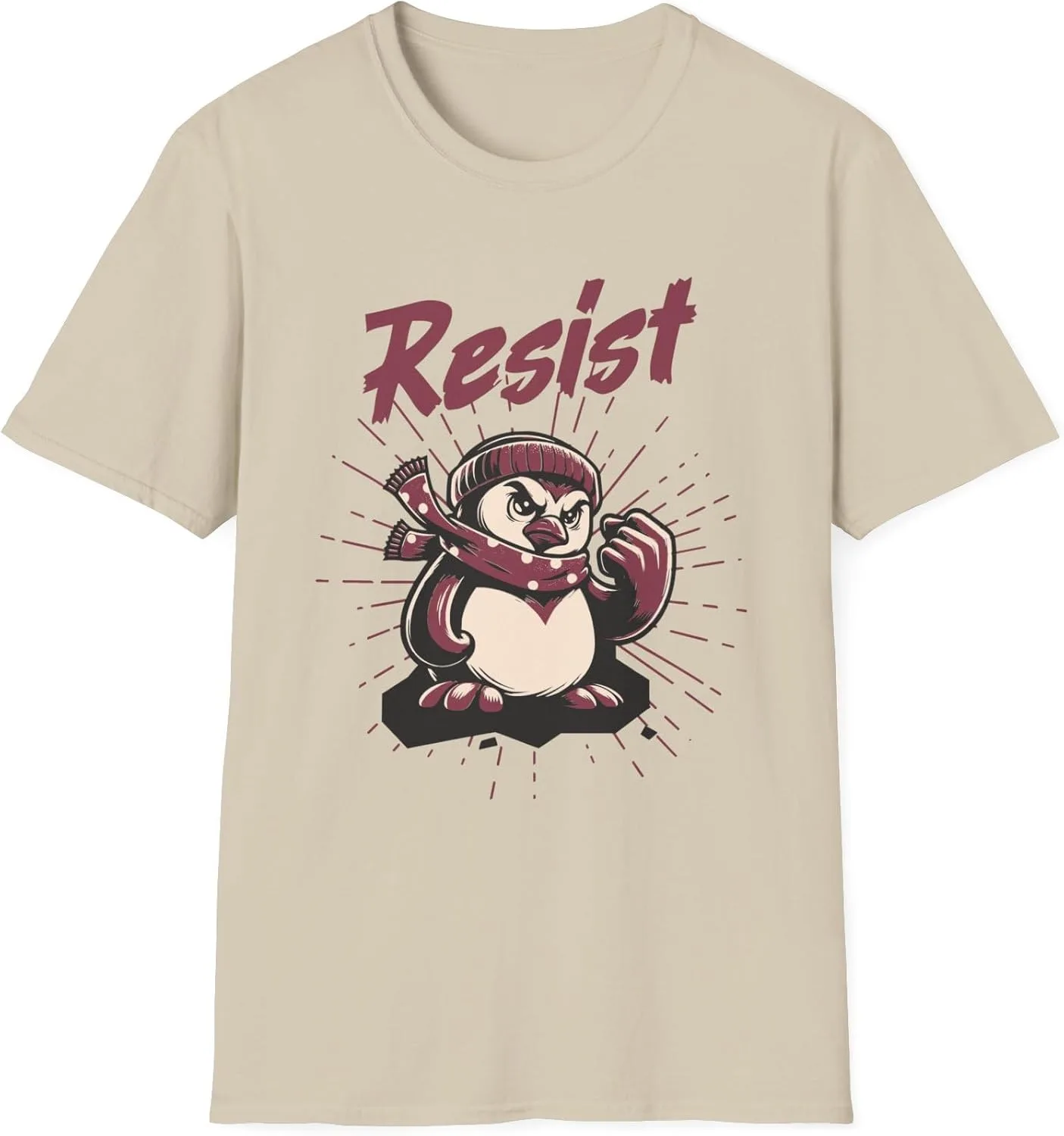 

Футболка Resist Penguin Protest — забавная антитарифная политическая футболка для активистов и любителей животных
