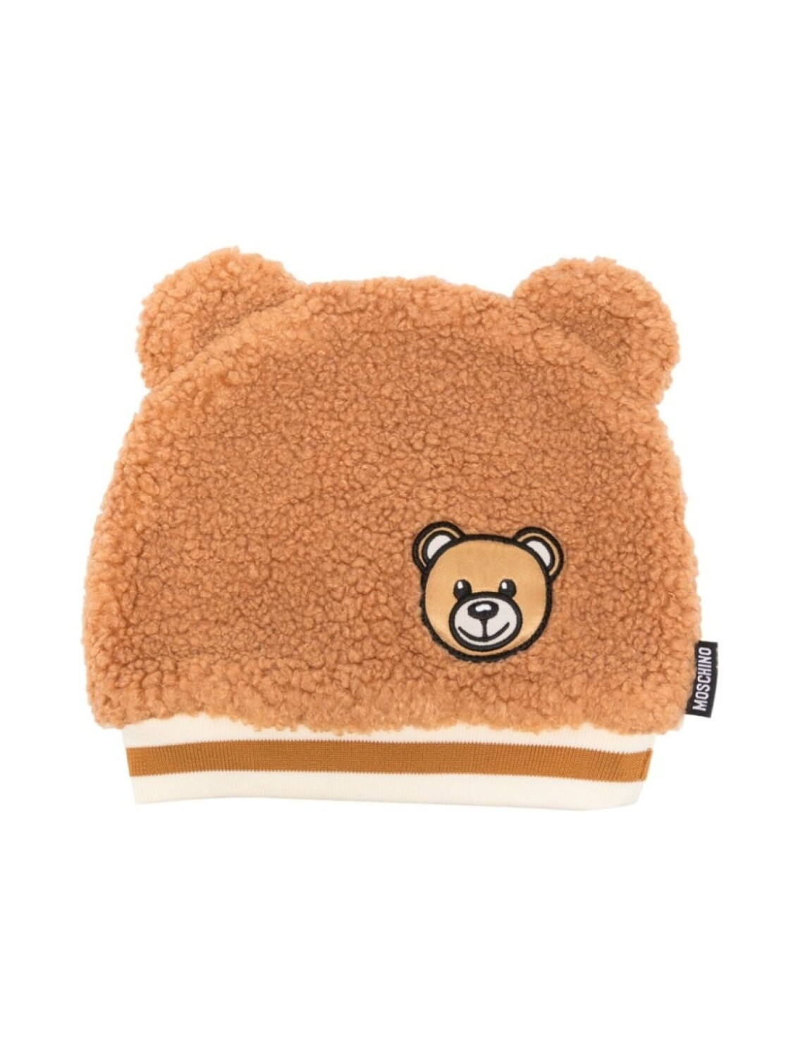 

Moschino Kids шапка с нашивкой Teddy Bear, коричневый
