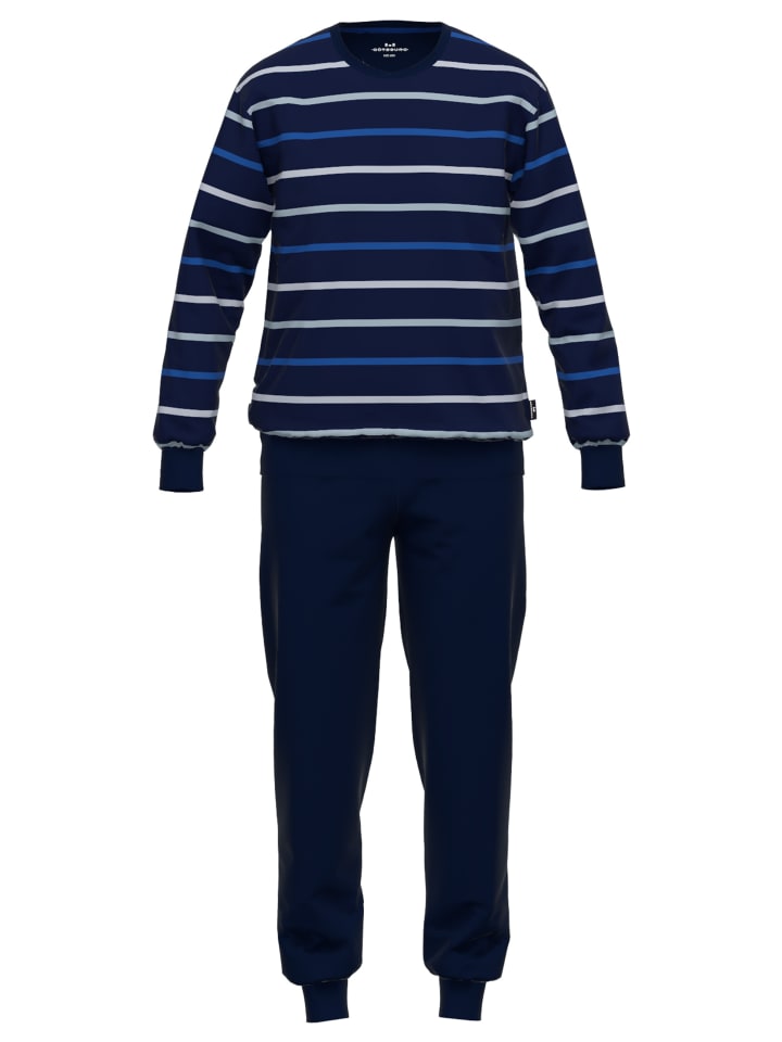 

Götzburg Пижама "Мидтаун" в сине-среднеполоску