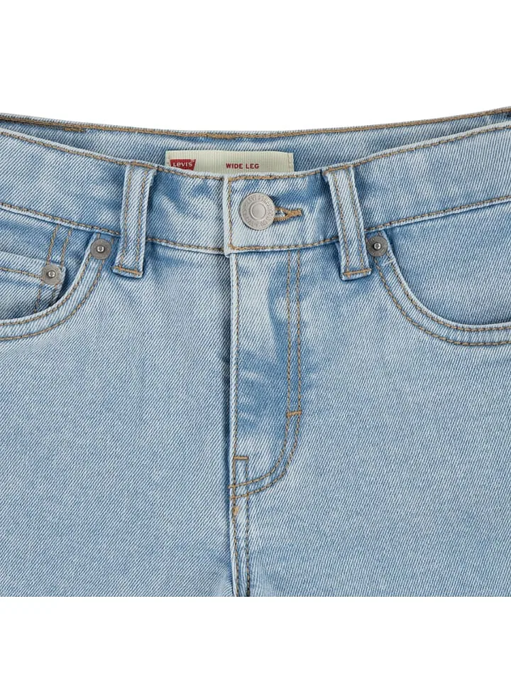 Джинсы wide leg, Levi's Kids, голубой — фото 3