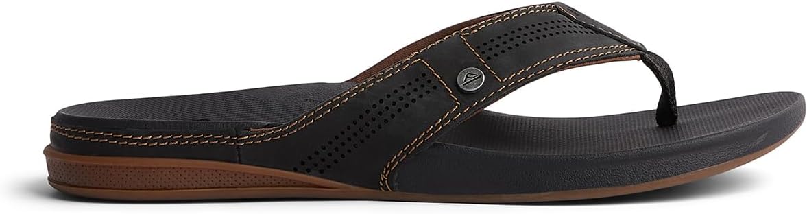 Мужские шлепанцы REEF Men'sCushion Lux, черный/коричневый — фото 3