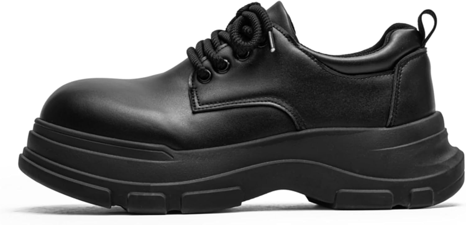 

Мужские черные массивные кроссовки на платформе, ретро стильные с шнуровкой, повседневные обувь с дышащей сеткой, модная обувь с толстой подошвой для уличного стиля и ежедневной носки Aokisx