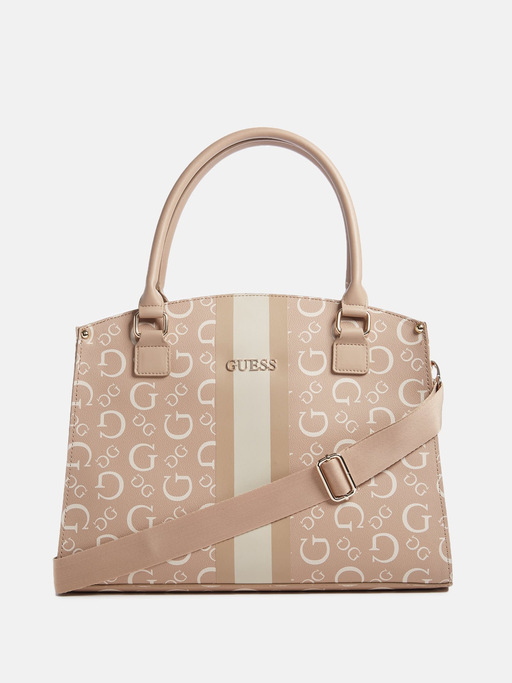 

Сумка-шоппер Anakin с арочным логотипом Guess Factory, Caramel