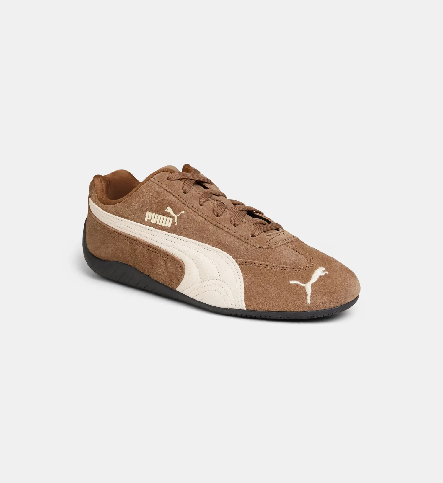 Низкие кеды Speedcat OG из нубука PUMA, бежевый — фото 2