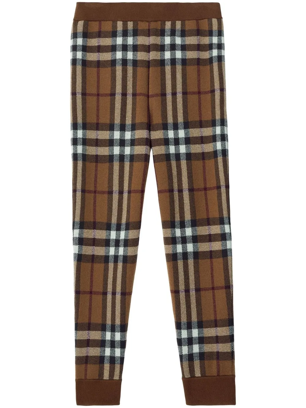 

Зауженные спортивные брюки в клетку BURBERRY, коричневый