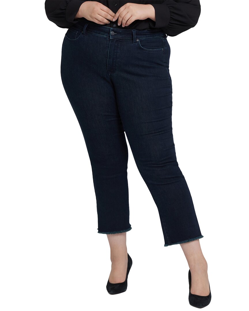 

NYDJ Plus Мэрилин Миднайт Фоллс укороченные джинсы, синий