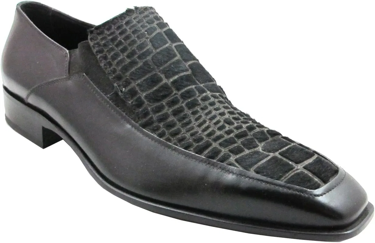 Лоферы кожаные Doucals, Black
