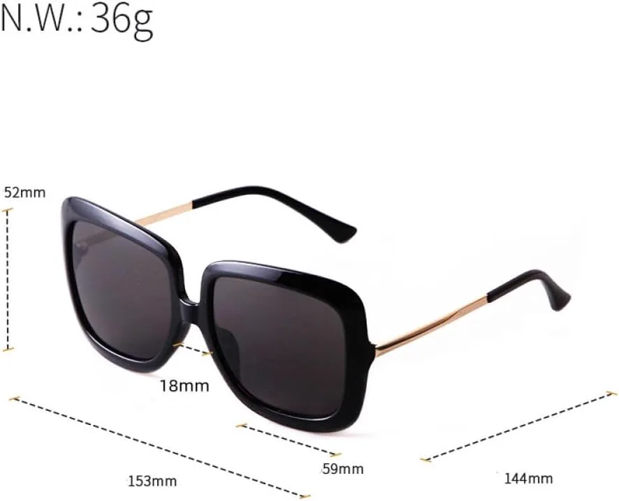 

Солнцезащитные очки MUTYNE в крупной оправе для женщин, тонкие квадратные очки, роскошные модные очки для женщин, защита от ультрафиолета UV400, C5 Double Brown