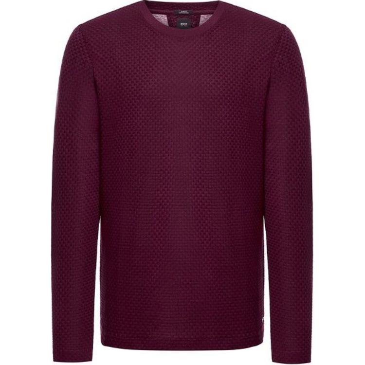 

Hugo Boss Мужские футболки с круглым вырезом, бордового цвета