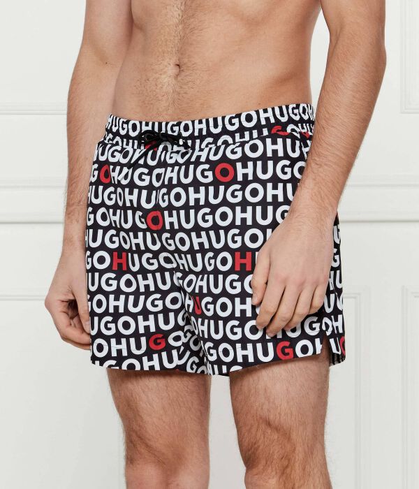 

Плавки мужские Hugo Bodywear с принтом, черный