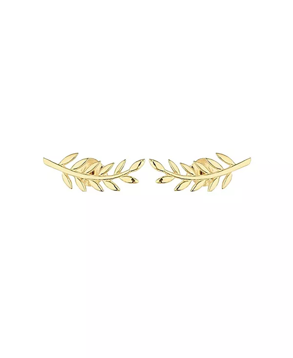 

Серьги в виде колоса пшеницы, серьга-гвоздик из стерлингового серебра Spero London, gold