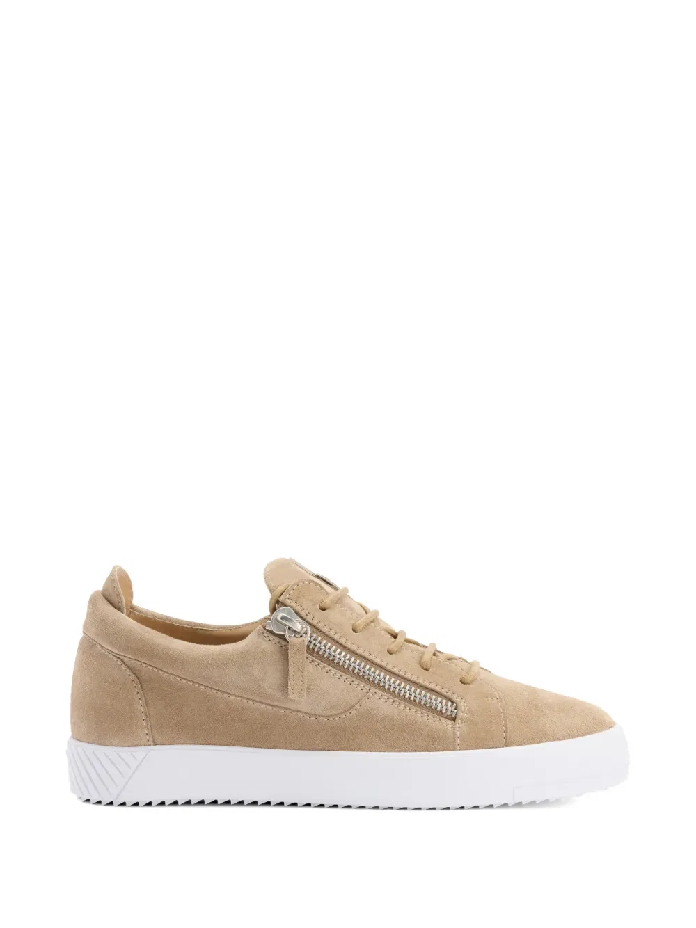 Кроссовки Frankie с металлическими молниями Giuseppe Zanotti, нейтральный