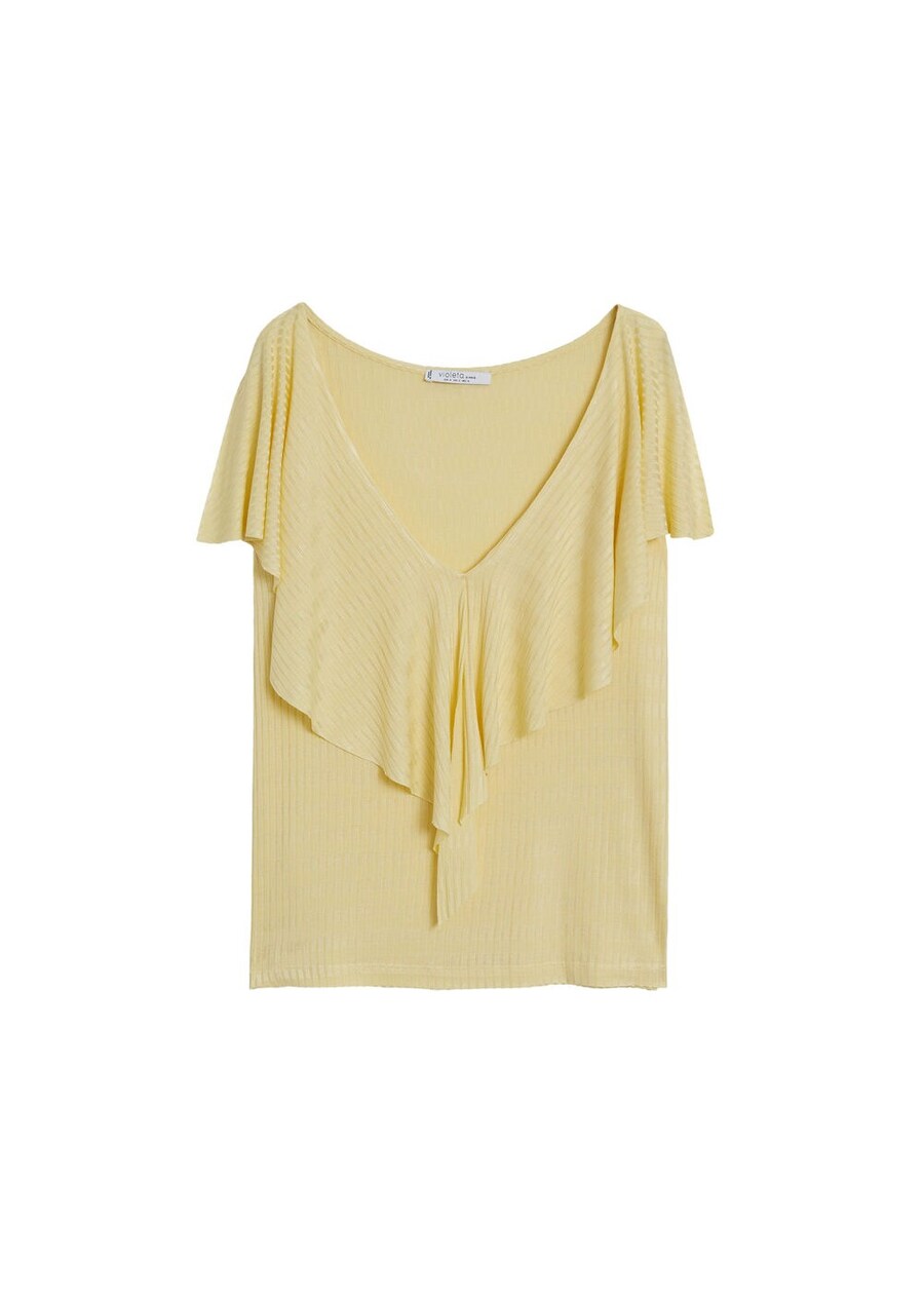 

Топ MANGO Marques, Pastel yellow