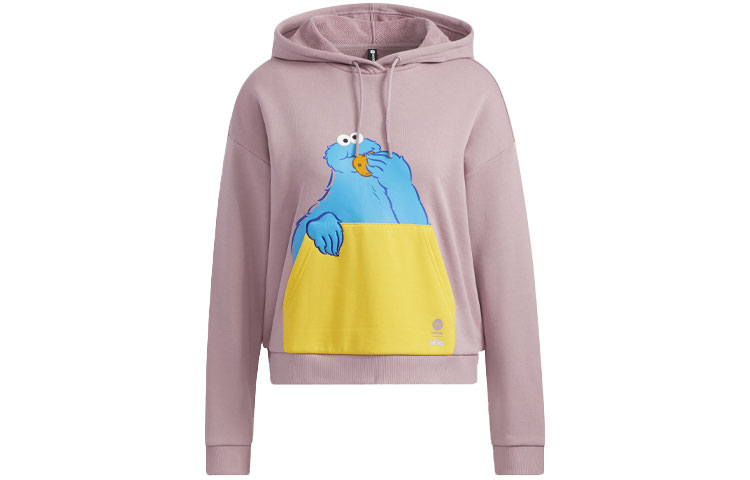 

Sesame Street X Sesame Street Совместная коллекция Толстовка Женская Розовая Adidas Neo