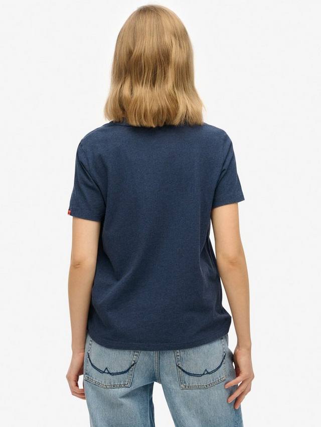 Расслабленная футболка Lo-Fi Outdoor Superdry, Rich Navy Marl — фото 3