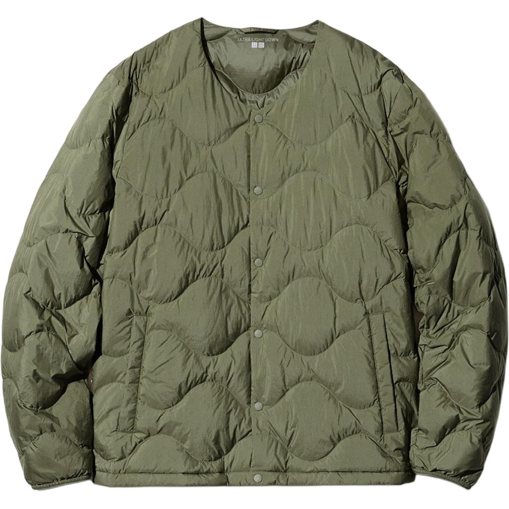 

UNIQLO Унисекс пуховик оливкового цвета, Olive Green